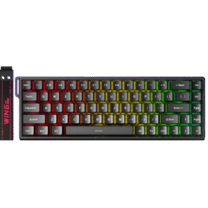 کیبورد مکانیکی گیمینگ AULA مدل Win 68 HE طرح Hero Neptune